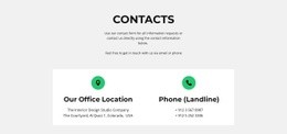 Contact Detail - Free Download Web Page Design