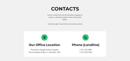 Contact Detail - Web Page Template