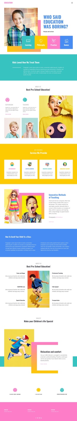 470 Education One Page Templates