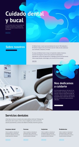 Cuidado Bucal Y Medicina Dental - Design HTML Page Online