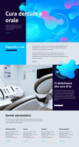 Generatore Di Siti Web Premium Per Igiene Orale E Medicina Dentale