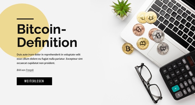 Wie man in Bitcoin investiert Website-Vorlage