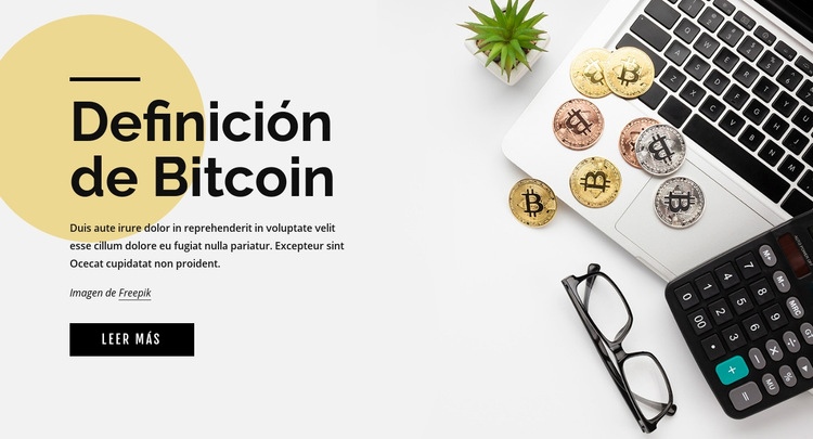 Cómo invertir en bitcoin Maqueta de sitio web