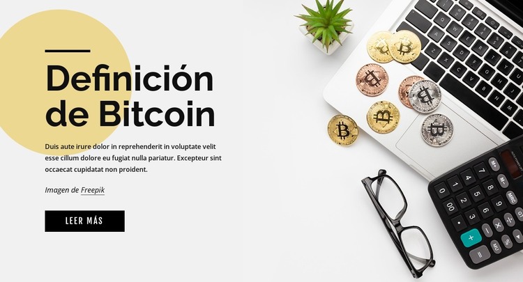 Cómo invertir en bitcoin Plantilla HTML