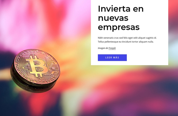 Invierta en nuevas empresas Tema de WordPress