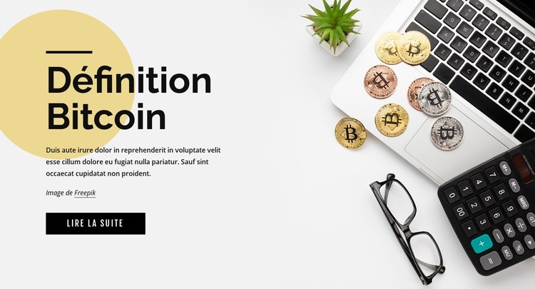 Comment investir dans Bitcoin Maquette de site Web