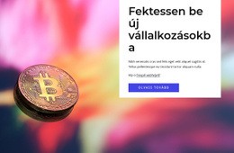 Fektessen Be Új Vállalkozásokba Sablon HTML CSS Reszponzív