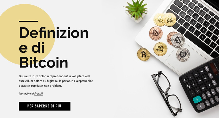 Come investire in bitcoin Modello di sito Web