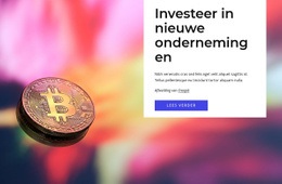 Investeer In Nieuwe Ondernemingen - Bestemmingspagina Voor E-Commerce