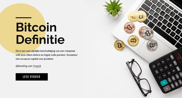 Hoe te investeren in bitcoin HTML-sjabloon