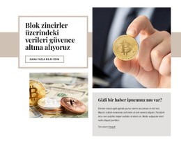 Kripto Para Yatırımı - Kullanımı Kolay Tek Sayfalık Şablon