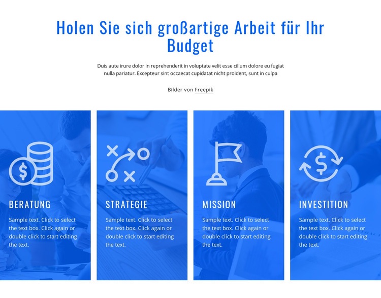 Finanzberatung Website design