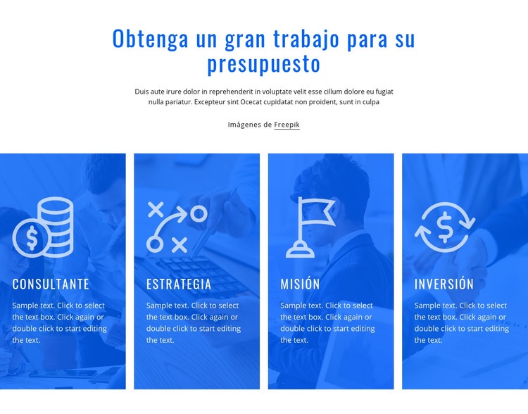 Servicios de consultoría financiera Creador de sitios web HTML