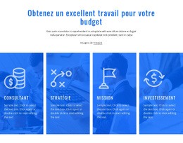 Générateur De Maquette De Site Web Pour Services De Conseil En Finance