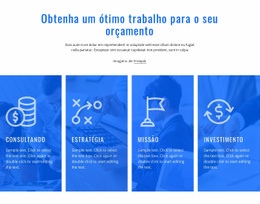 Gerador De Maquete De Site Para Serviços De Consultoria Financeira