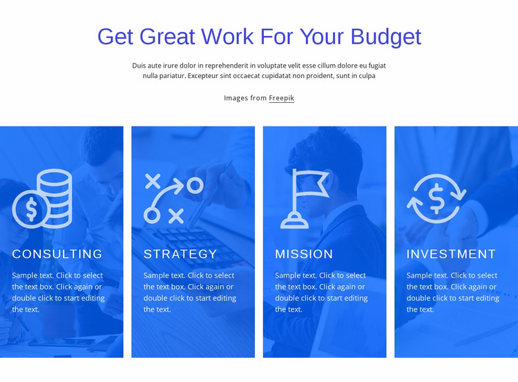 Finance consulting services Website Builder Templates