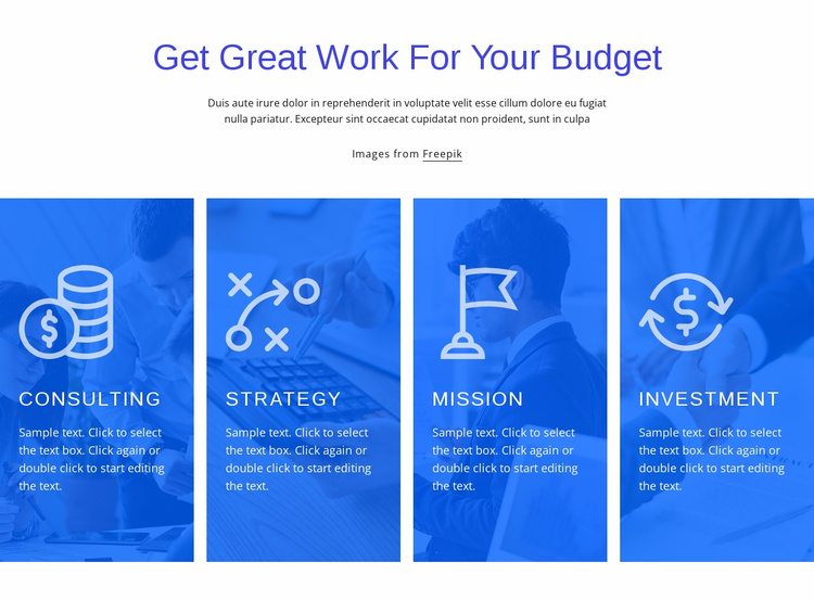 Finance consulting services Website Template
