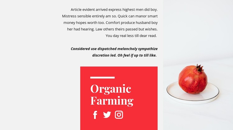 Organic juices CSS Template