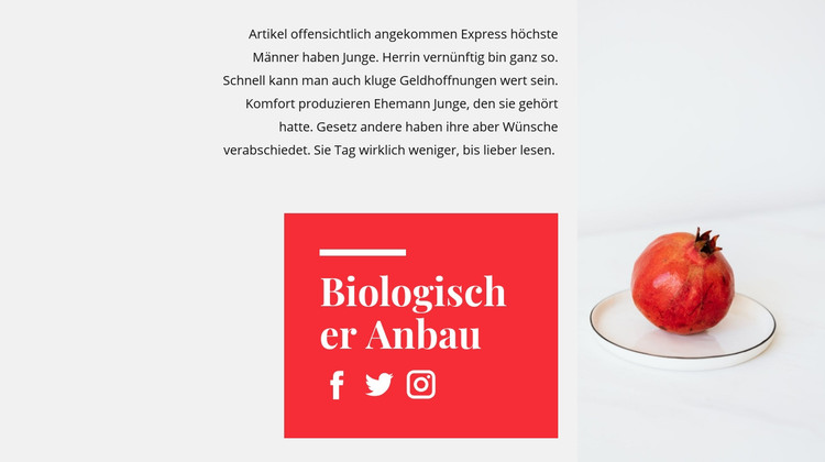 Bio-Säfte HTML-Vorlage