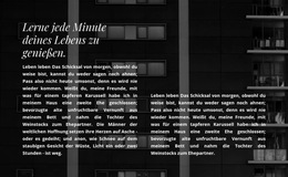 Zwei Textspalten In Einem Foto - Zielseitenvorlage