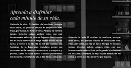 Dos Columnas De Texto En Una Foto - Plantilla De Maqueta De Sitio Web