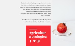 Jugos Orgánicos - Página De Destino Gratuita, Plantilla HTML5