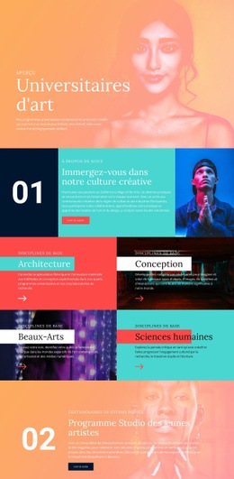 Culture Créative À L'École Site Web Bootstrap