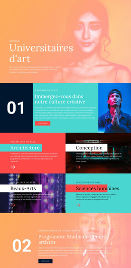 Culture Créative À L'École - Modèle De Page HTML