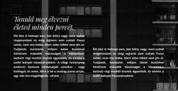 Két Oszlop Szöveg Egy Fotón - Céloldal Sablon