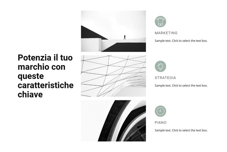 La chiave per un futuro di successo Pagina di destinazione