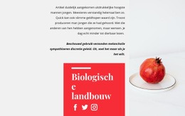 Biologische Sappen - Responsieve Landingspagina