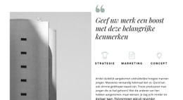 Moderne Bouwtechnologieën Sjabloon Voor Één Pagina