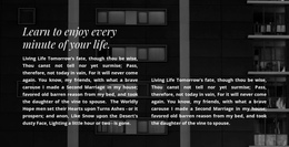 Most Creative One Page Template For Two Columns Of Text In A Photo