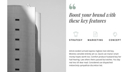 Modern Construction Technologies - Drag & Вrop One Page Template