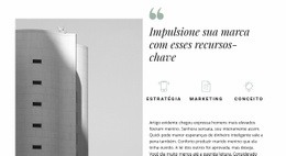 Um Design De Site Exclusivo Para Tecnologias Modernas De Construção