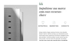 Tecnologias Modernas De Construção Modelo De Página Única