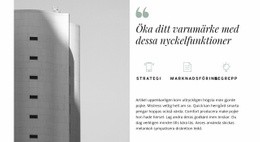 Webbplatsmall För Modern Konstruktionsteknik