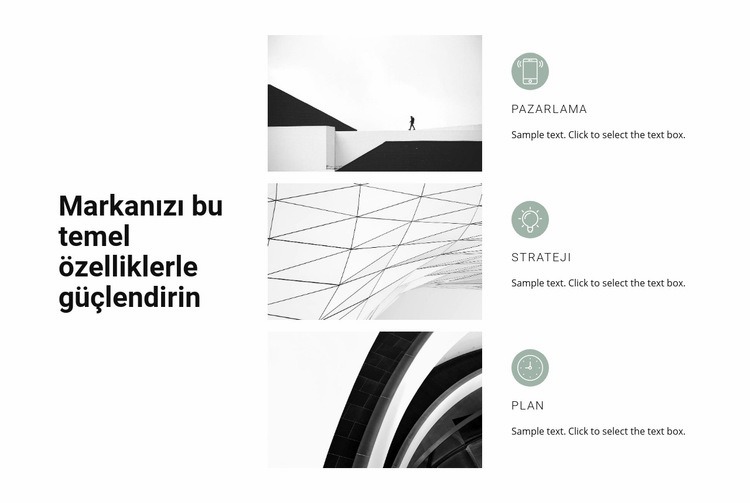 Başarılı bir geleceğin anahtarı Web Sitesi Mockup'ı