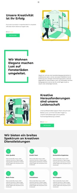 Für Zukünftiges Geschäftsprojekt Responsive Site