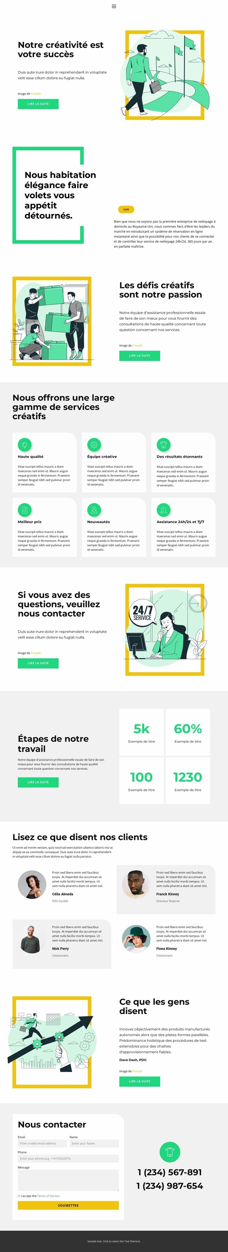 Pour un futur projet d'entreprise Modèles de constructeur de sites Web