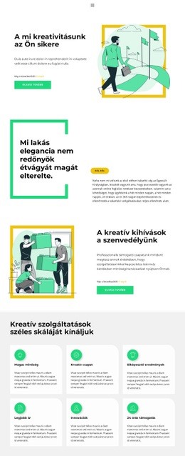 A Jövőbeli Üzleti Projekthez – HTML Céloldal