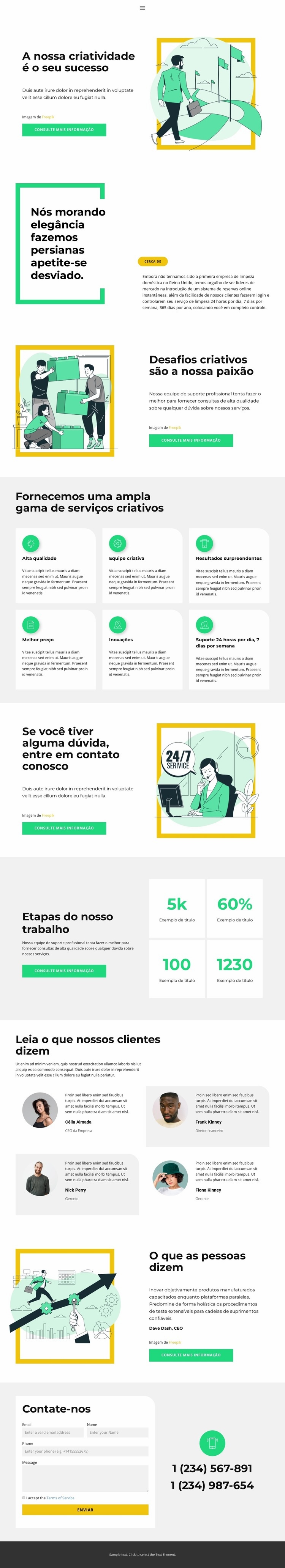 Para futuro projeto de negócios Design do site