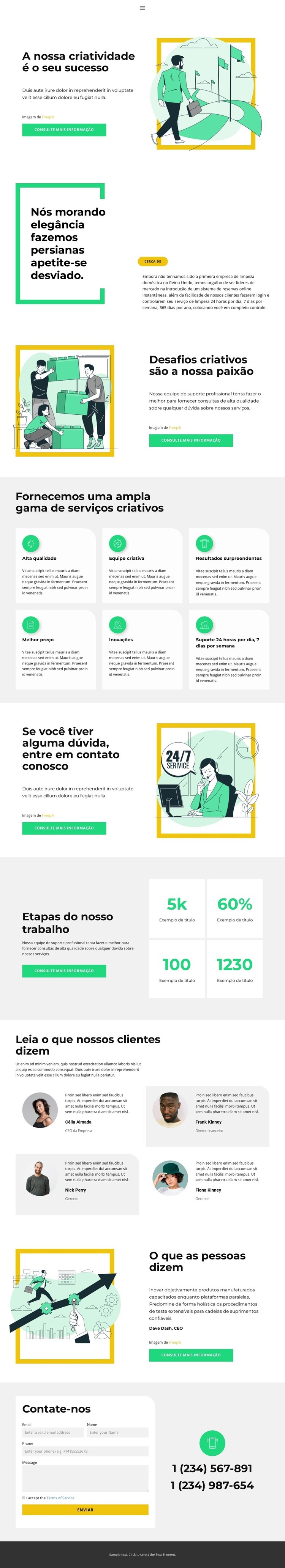 Para futuro projeto de negócios Modelo HTML5