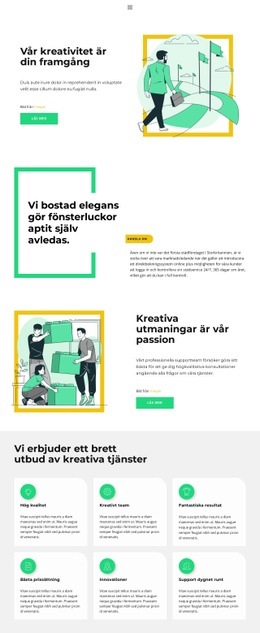 För Framtida Affärsprojekt - Kreativ Mångsidig Webbplatsdesign