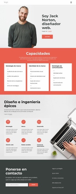 Sitio Web Personal Para Autónomos - Página De Destino