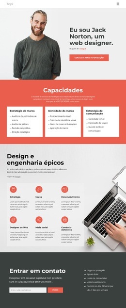 Site Pessoal Freelancer - Website Creator HTML