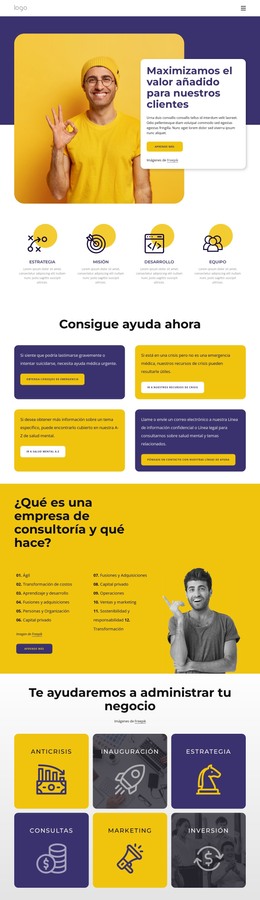 Programas Motivacionales Y Coaching Empresarial: Plantilla Web HTML