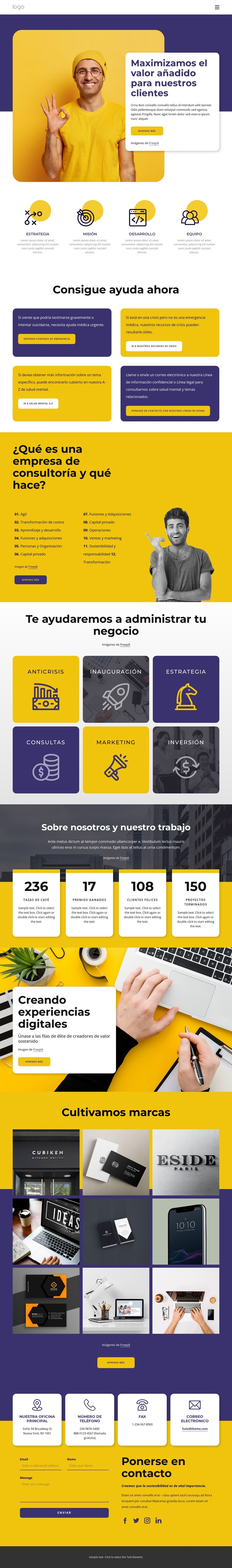 Programas motivacionales y coaching empresarial Tema de WordPress