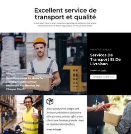 Excellent Service De Transport - Prototype De Site Web