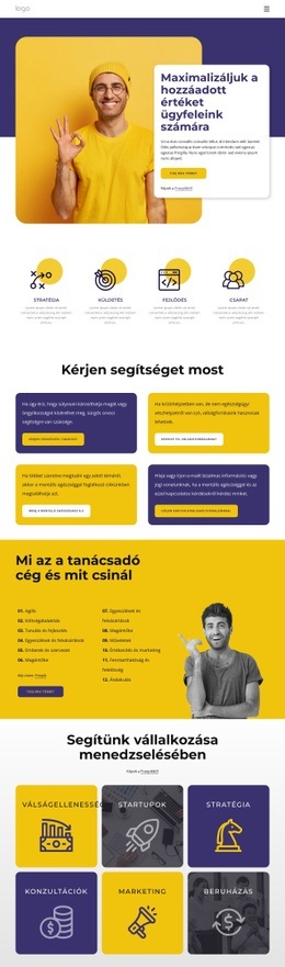 Motivációs Programok És Üzleti Coaching - HTML Websablon